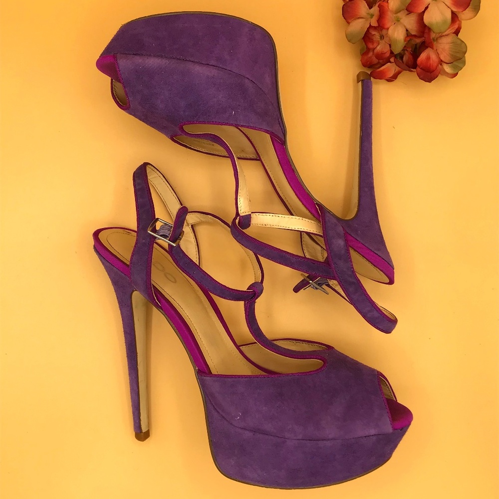 ALDO - Purple Suede Platform/Stiletto high heels